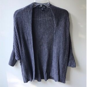 Barefoot Dreams Cozychic Lite charcoal batwing sleeve cardigan